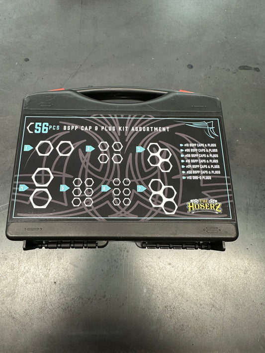 The Hoserz 56pcs BSPP Cap & Plug Kit