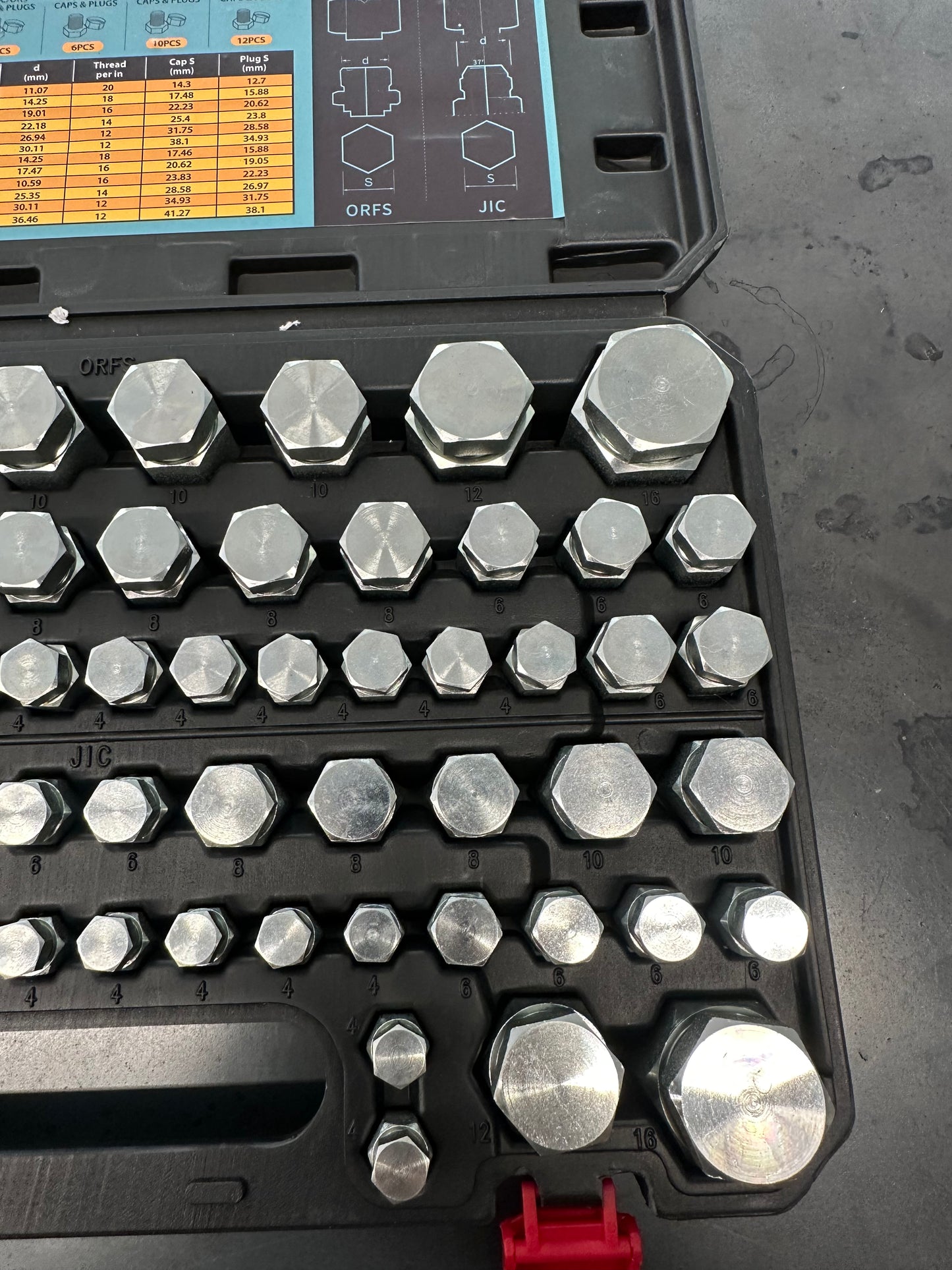 The Hoserz 144pc JIC And ORFS Master Cap And Plug Kit
